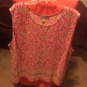 Pleat Pleat 3XL Sleeveless Top